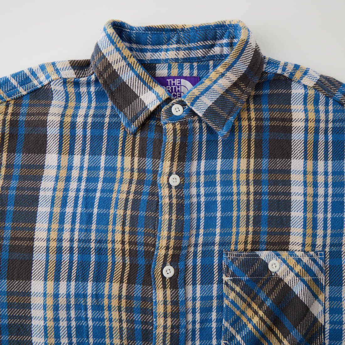 THE NORTH FACE PURPLE LABEL [ザ ノースフェイス パープルレーベル] フランネルプレイドフィールドシャツ [N26FG048] BL BLUE
