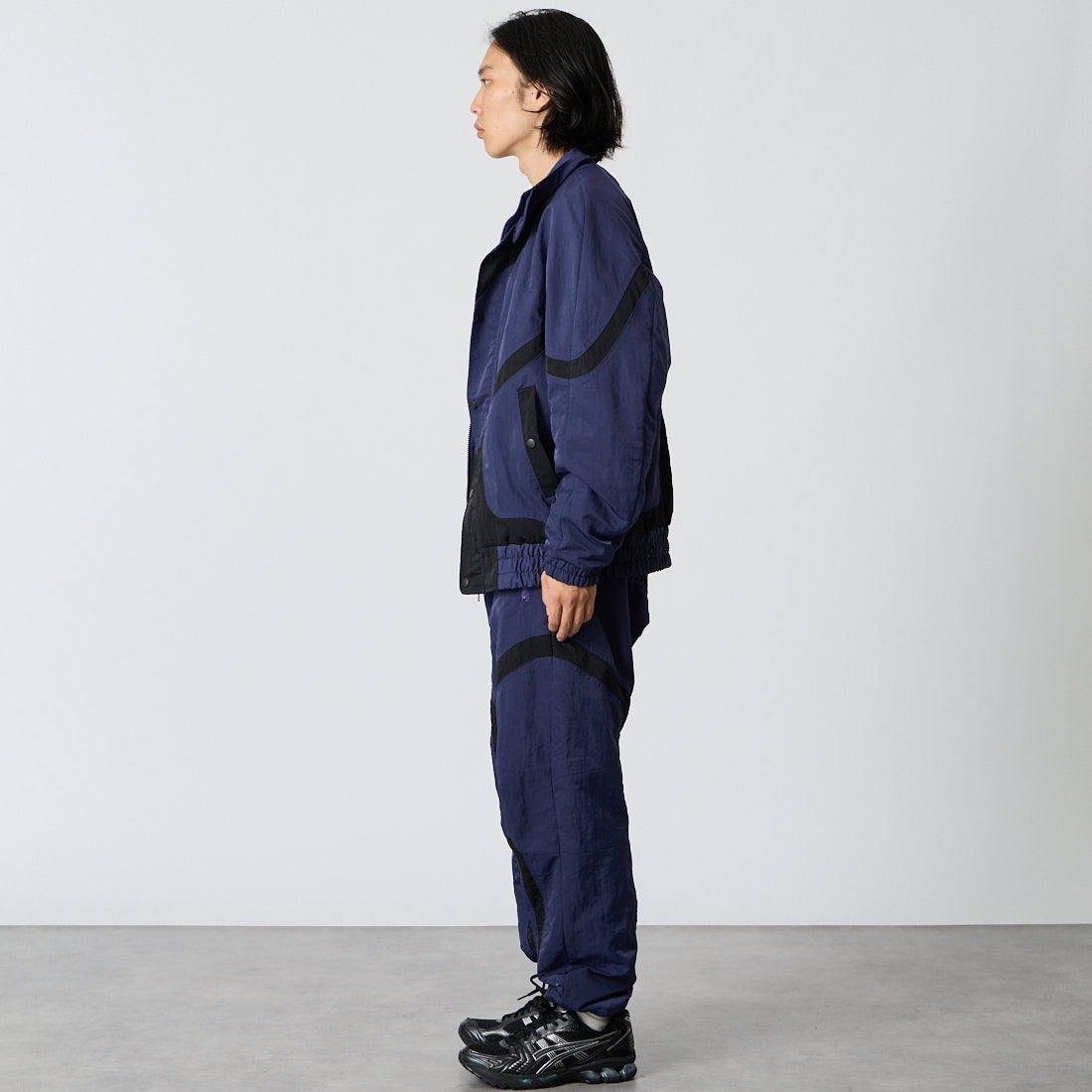 SHIDEN [シデン] マルチカラージャケット [TY662] A PURPLE &&モデル身長：175cm 着用サイズ：M&&
