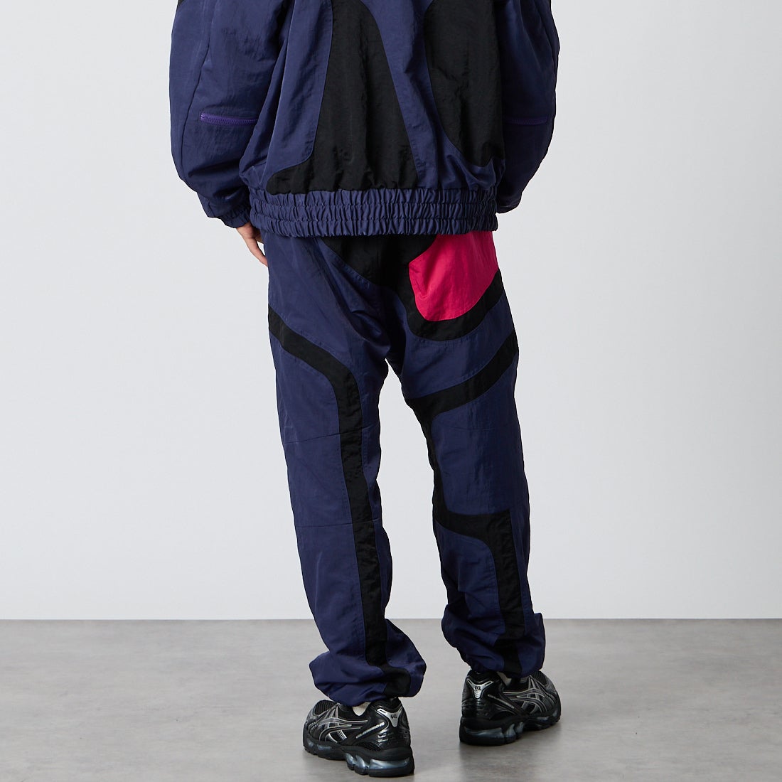 SHIDEN [シデン] マルチカラーストリングイージーパンツ [TY663] A PURPLE &&モデル身長：175cm 着用サイズ：M&&