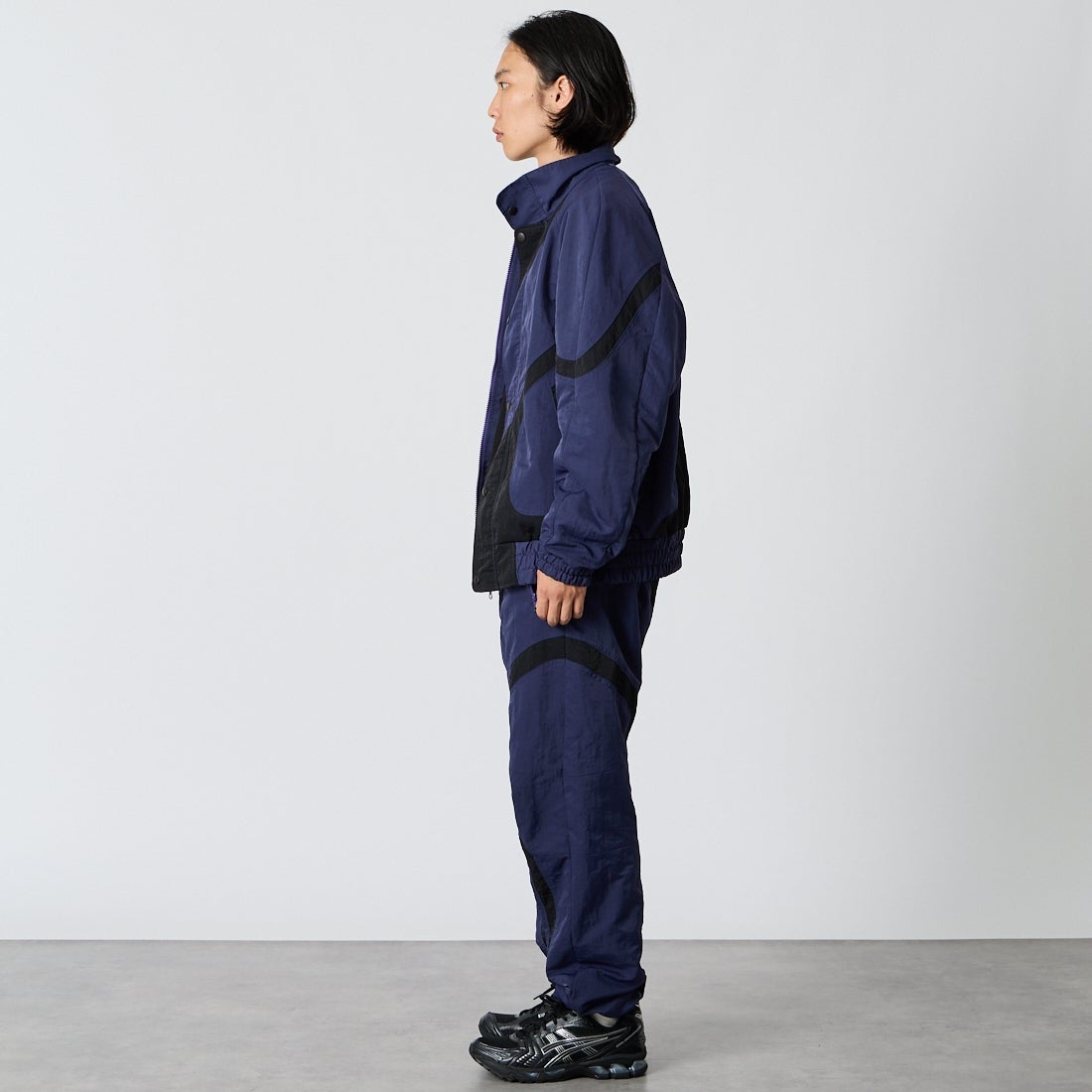 SHIDEN [シデン] マルチカラーストリングイージーパンツ [TY663] A PURPLE &&モデル身長：175cm 着用サイズ：M&&