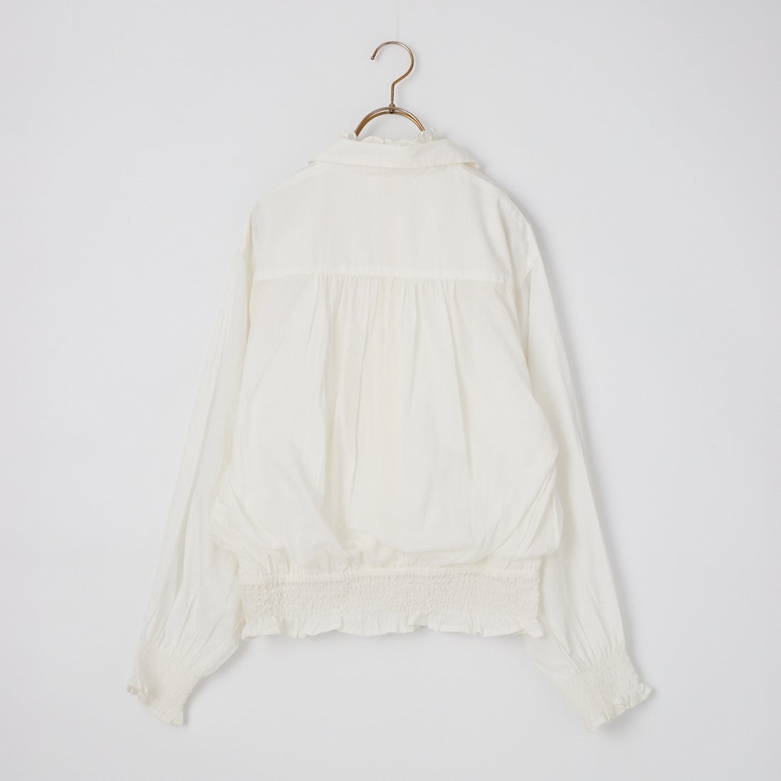 crinkle crinkle crinkle [クリンクル クリンクル クリンクル] スローオフブラウス [CC-5016] WHITE