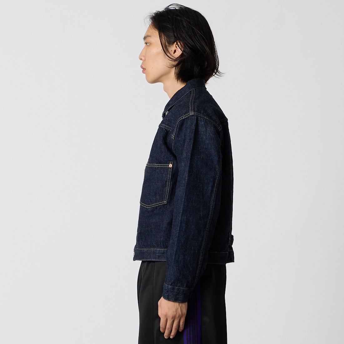 REMI RELIEF [レミレリーフ] 12oz 大戦モデルジャケット [RN1017SDR] ONE WASH &&モデル身長：175cm 着用サイズ：M&&