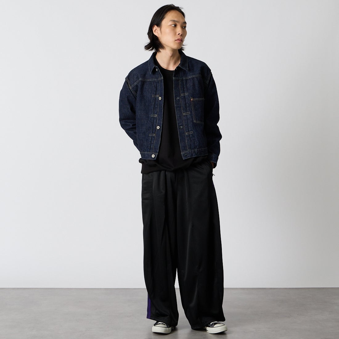 REMI RELIEF [レミレリーフ] 12oz 大戦モデルジャケット [RN1017SDR] ONE WASH &&モデル身長：175cm 着用サイズ：M&&