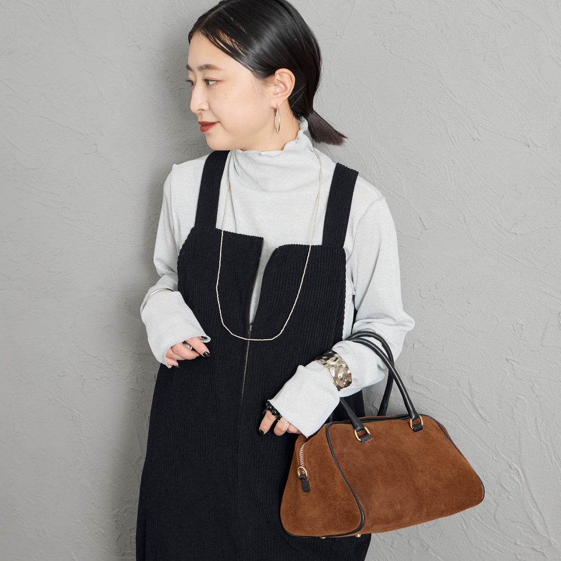 02 OFF&&モデル身長：150cm 着用サイズ：F&&