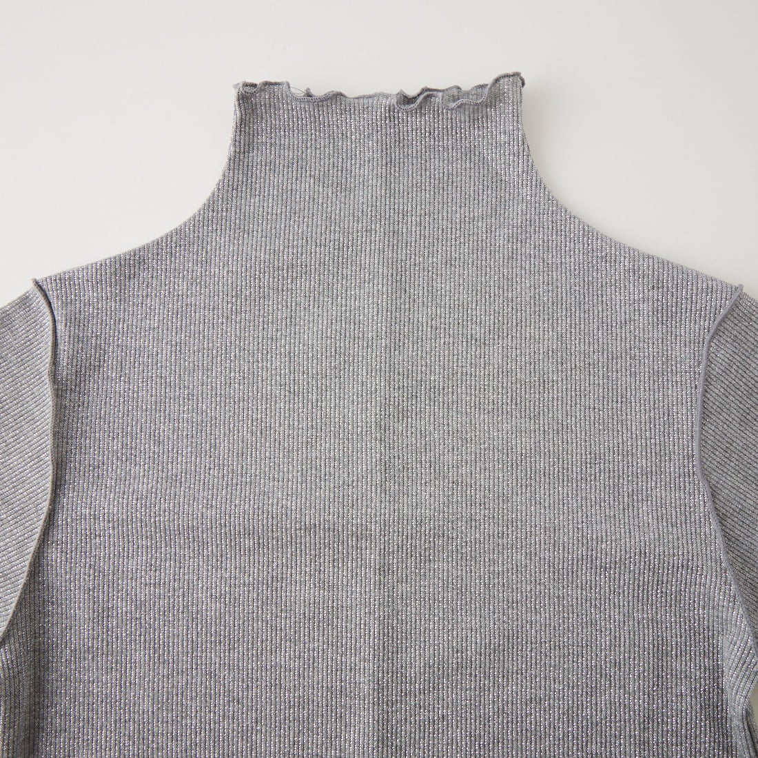 Maison de L'allure [メゾン ドゥ ラリュール] ハイネックラメニットソー [M26332013] 07 GRAY