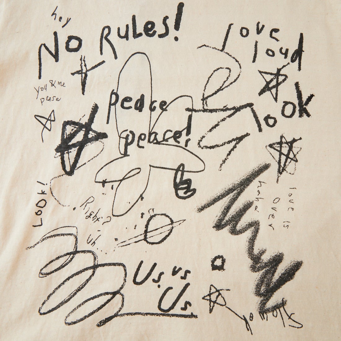 tumugu: [ツムグ] ラフィ天竺 7分袖プリントTシャツ [TC26301] 06 KINARI