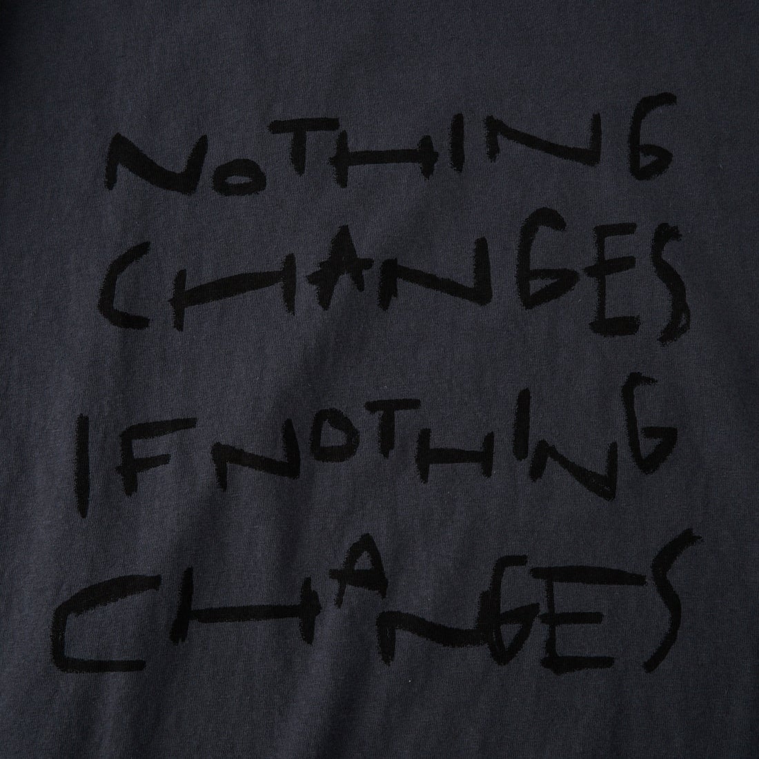 tumugu: [ツムグ] ラフィ天竺 7分袖プリントTシャツ [TC26302] 88 CHARCOA