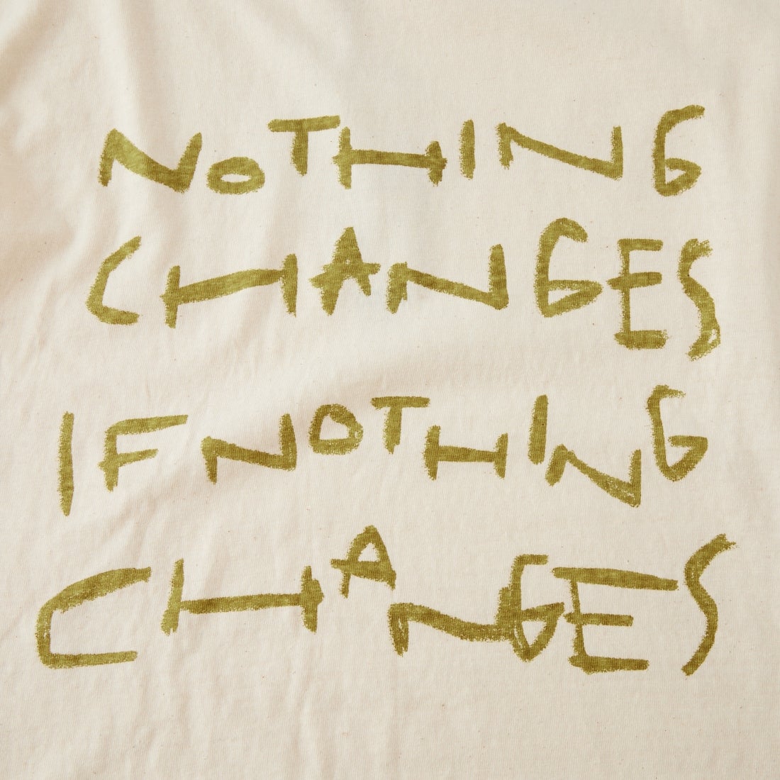 tumugu: [ツムグ] ラフィ天竺 7分袖プリントTシャツ [TC26302] 06 KINARI