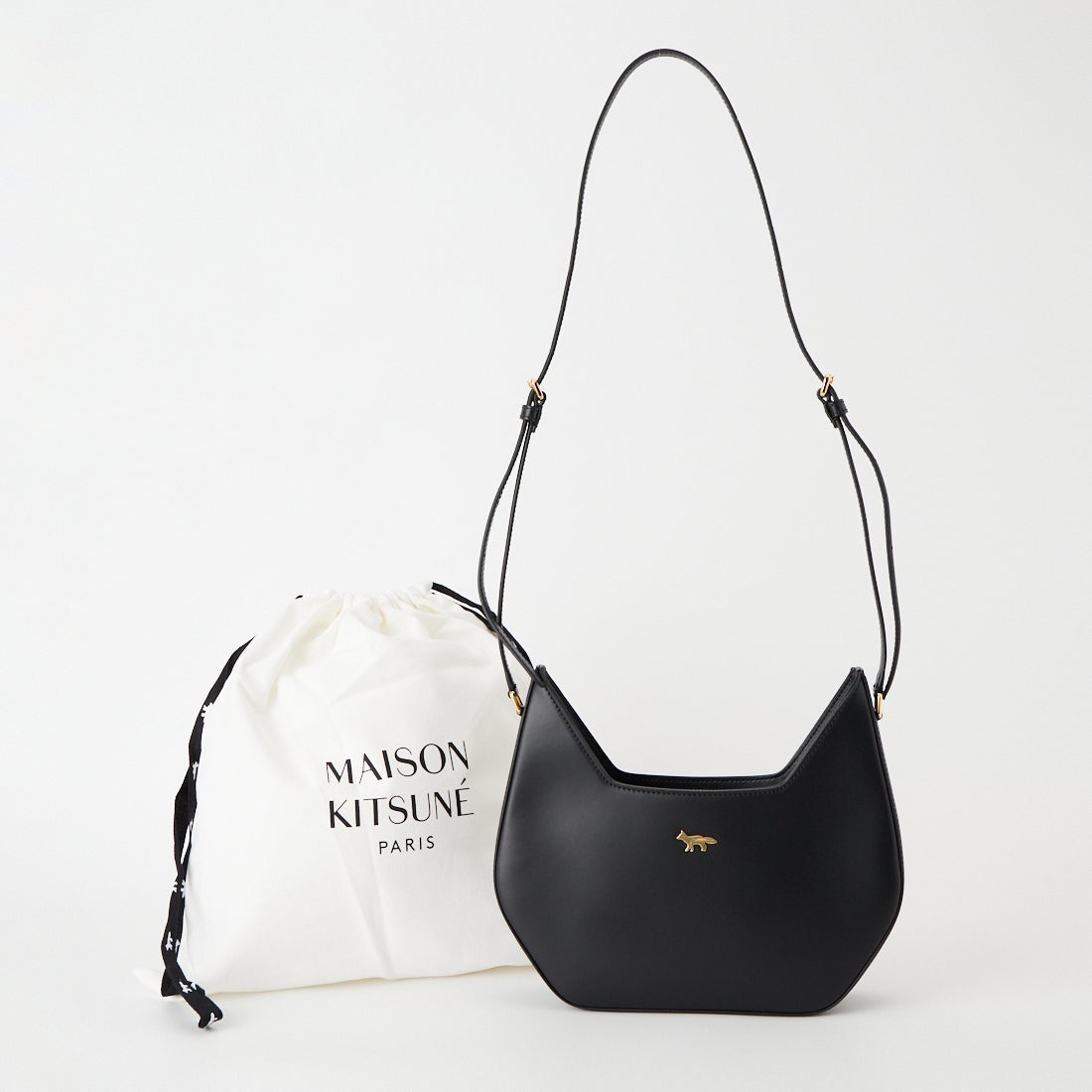 MAISON KITSUNE [メゾン キツネ] INARE レザーバッグ [MRUBL02LR0001] P199 BLACK