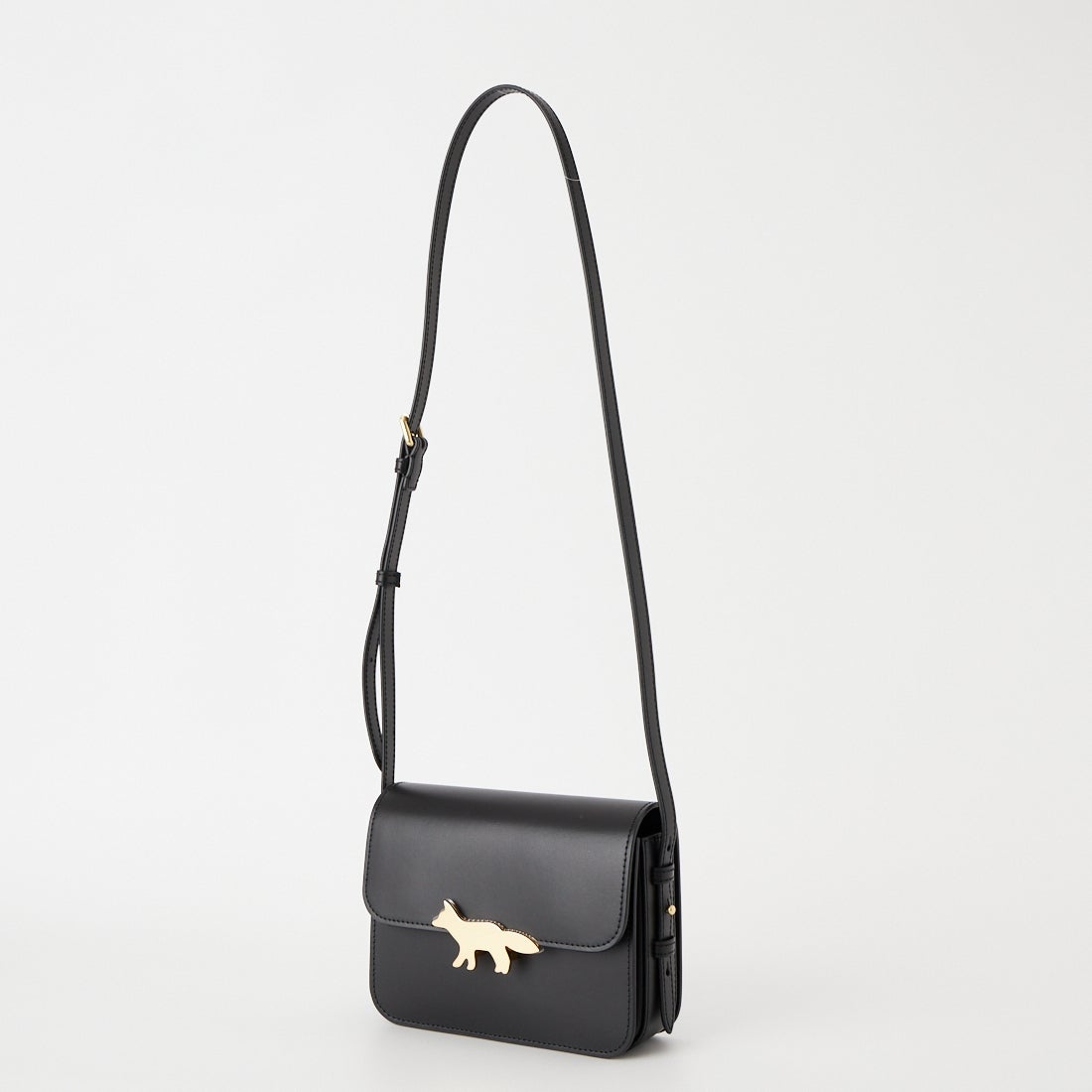 MAISON KITSUNE [メゾン キツネ] EDIE レザーバッグ [QU05170LR0001] P199 BLACK