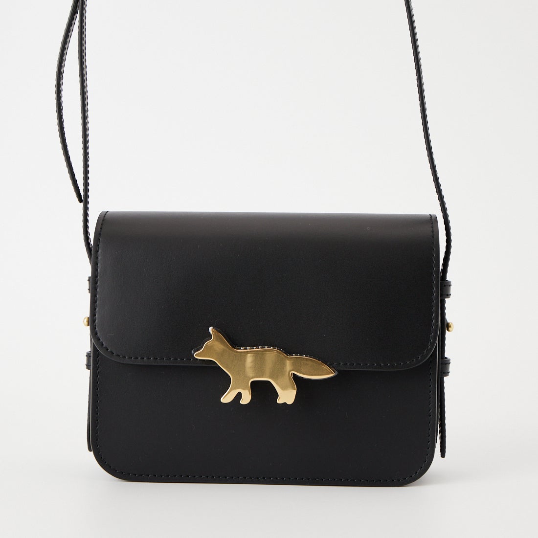 MAISON KITSUNE [メゾン キツネ] EDIE レザーバッグ [QU05170LR0001] P199 BLACK