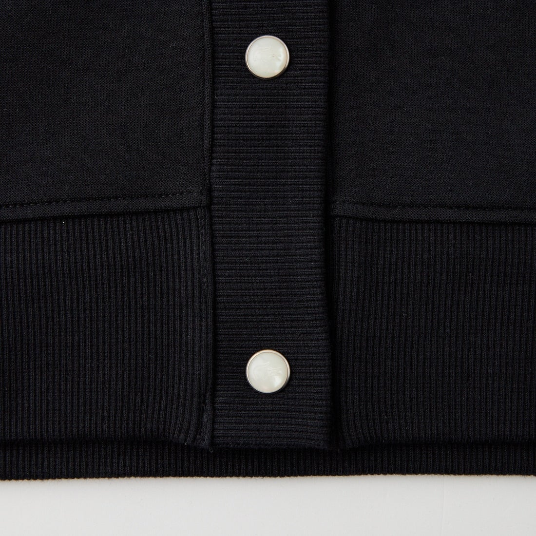 LACOSTE [ラコステ] ショート丈ダブルフェイスカーディガン [SF016] 031 BLACK