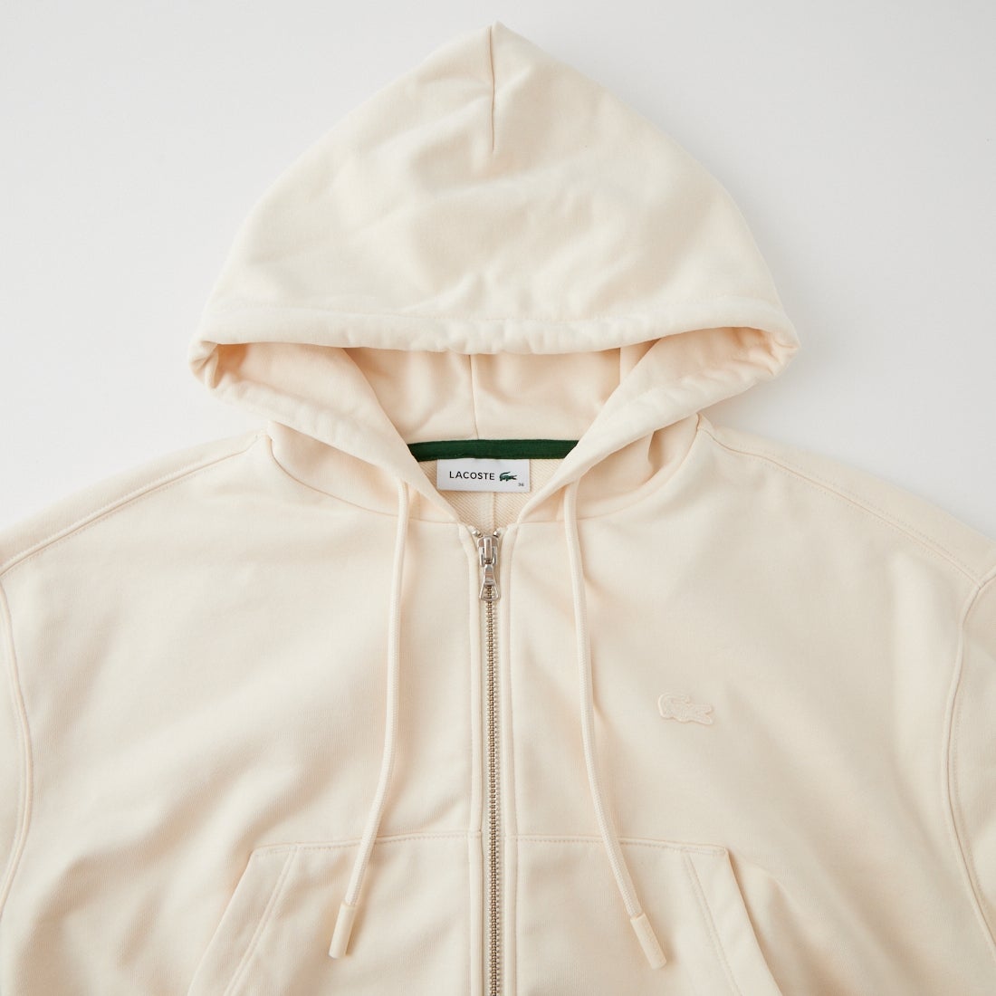 LACOSTE [ラコステ] 裏パイルクロップドジップフーディ [SF2996] XFJ LAPLAN