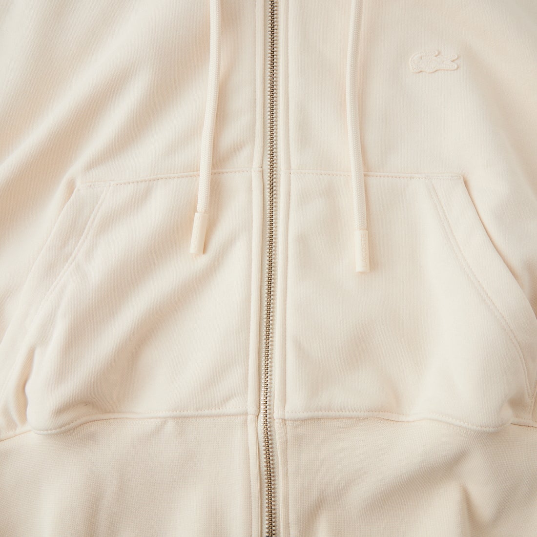 LACOSTE [ラコステ] 裏パイルクロップドジップフーディ [SF2996] XFJ LAPLAN