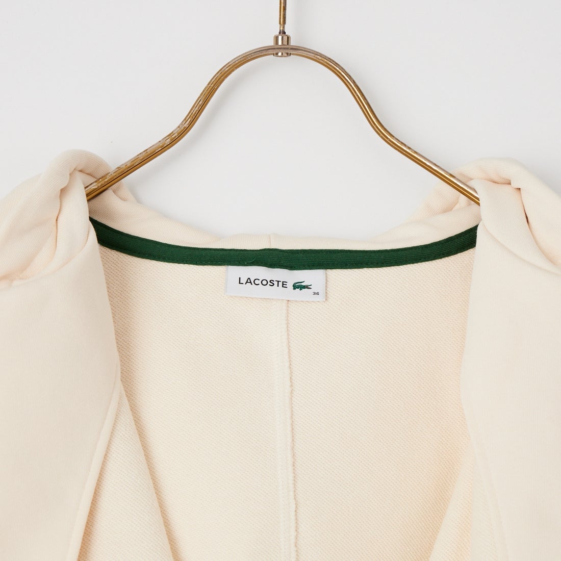 LACOSTE [ラコステ] 裏パイルクロップドジップフーディ [SF2996] XFJ LAPLAN