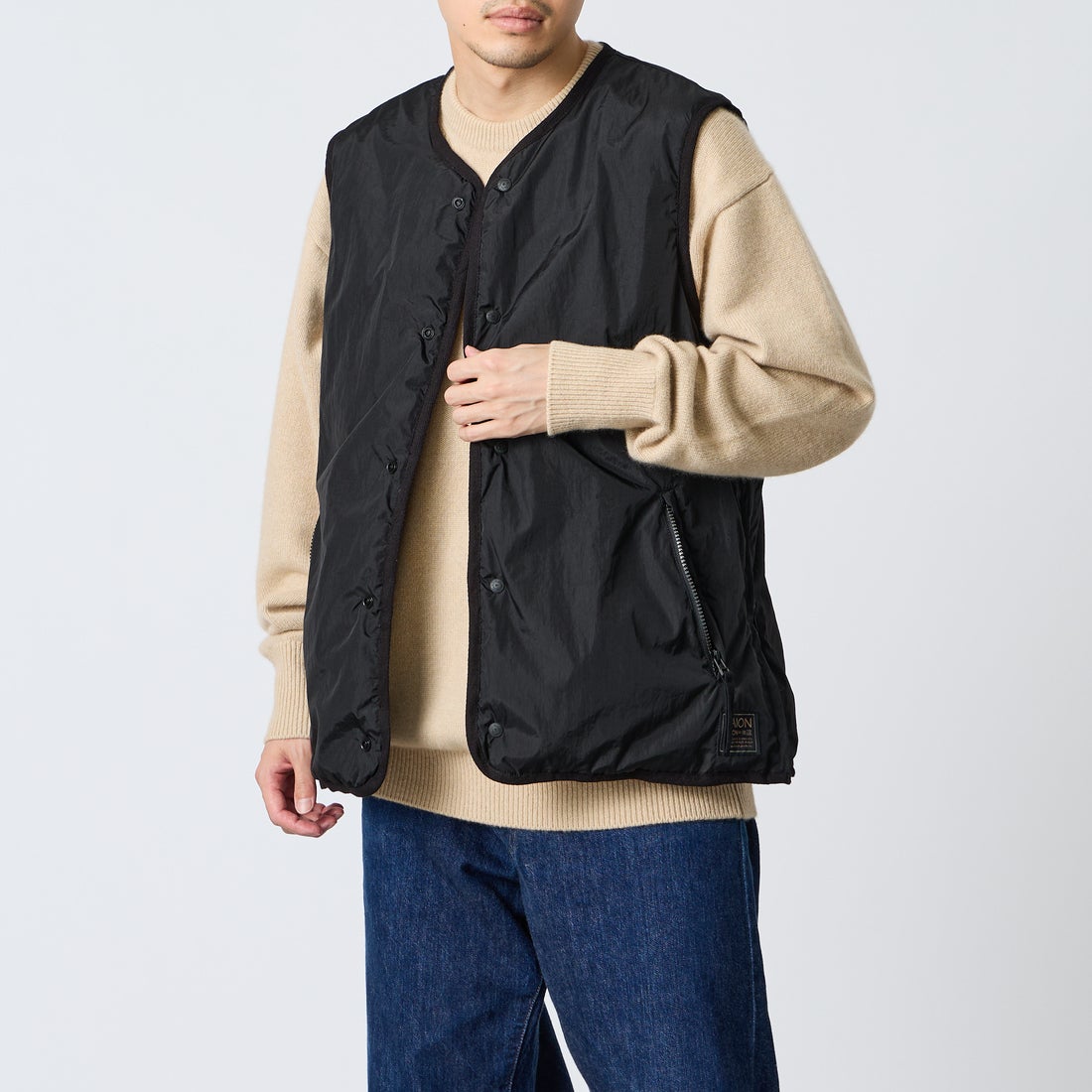 BLACK&&モデル身長：168cm 着用サイズ：L&&