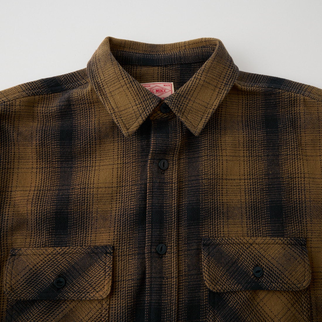 BIG MIKE [ビッグマイク] ヘビーフランネルシャツ [102635104] BRN/BLK