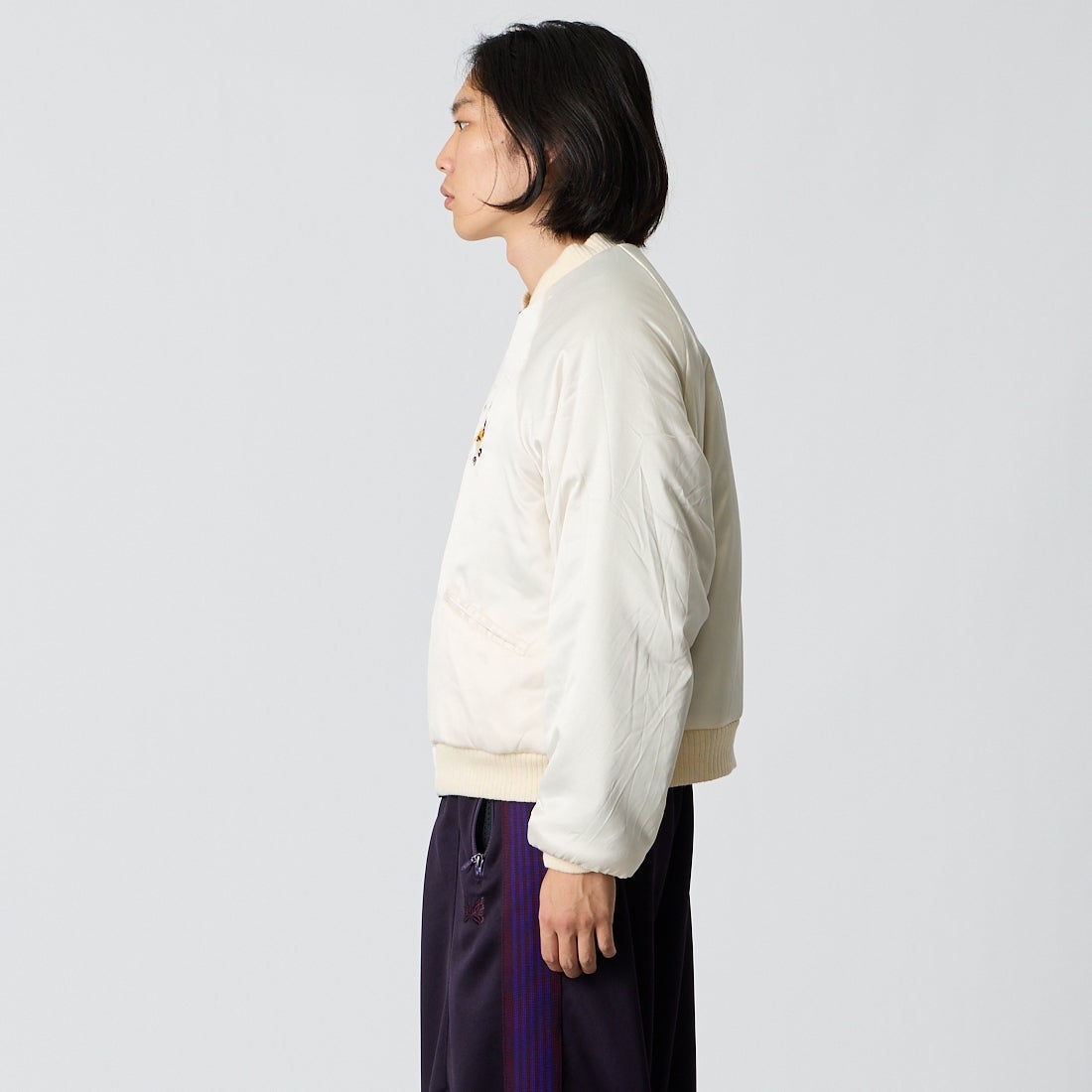 THRIFTY LOOK [スリフティールック] サンドストームスーベニアジャケット [TL26F001] BLACK VELO &&モデル身長：175cm 着用サイズ：M&&