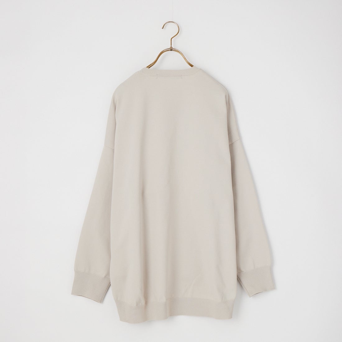 mizuiro ind [ミズイロインド] クルーネックワイドプルオーバー [3-220150] 90 L.GRAY