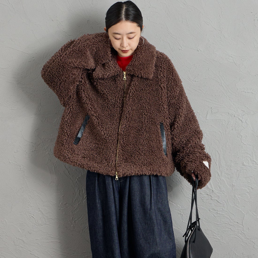 ﾌﾞﾗｳﾝ&&モデル身長：150cm 着用サイズ：F&&