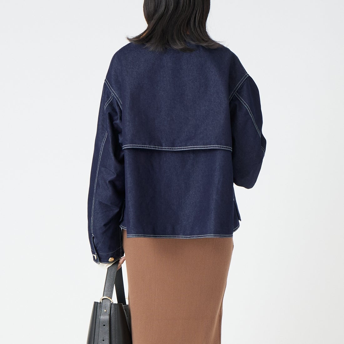 L.L.BEAN [エルエルビーン] ビーンズ フィールド コート フリースラインド インディゴ [6575-6141] 60 BLUE &&モデル身長：162cm 着用サイズ：M&&