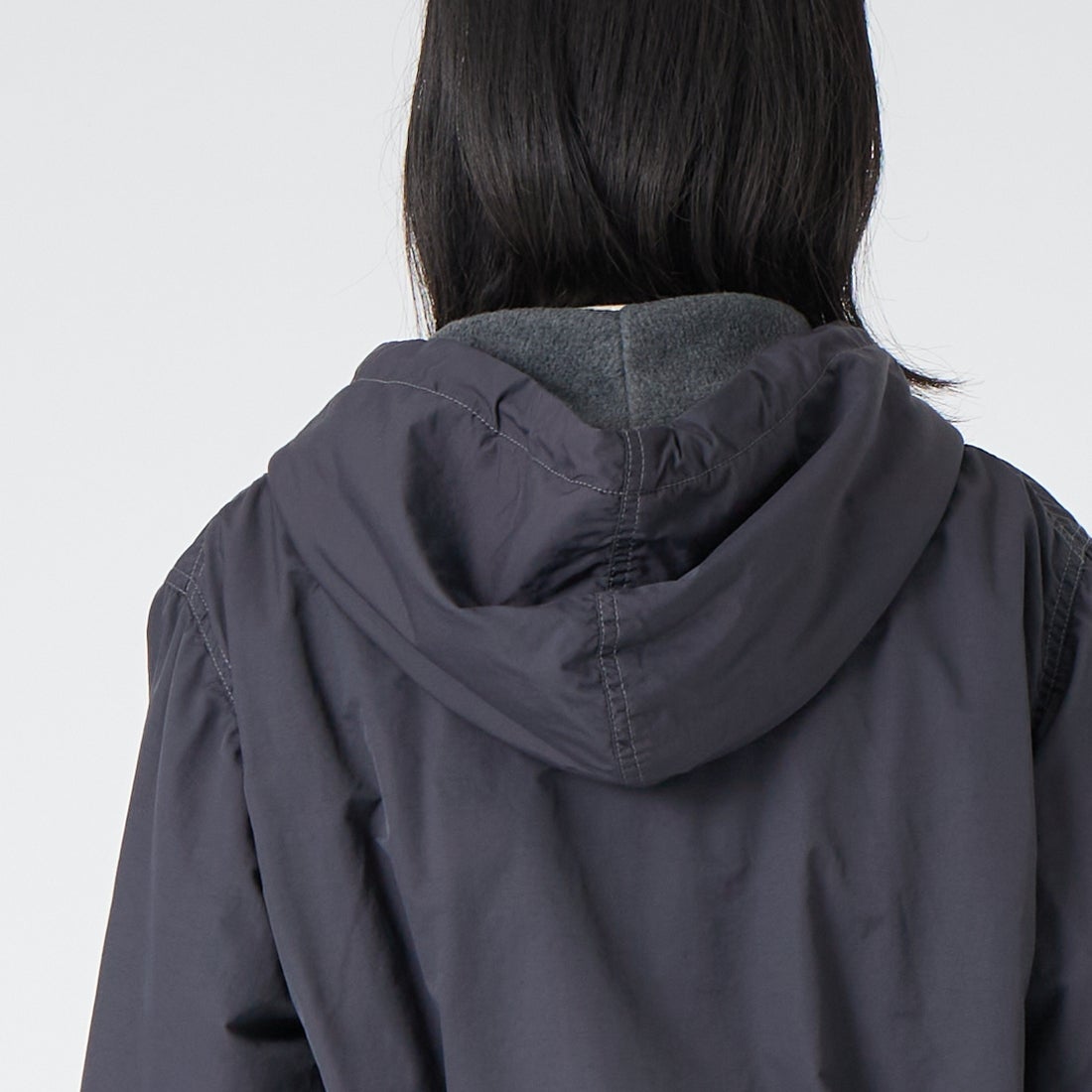 L.L.BEAN [エルエルビーン] ドレスデン フード ジャケット [6575-6138] 50 INK BLK &&モデル身長：162cm 着用サイズ：M&&