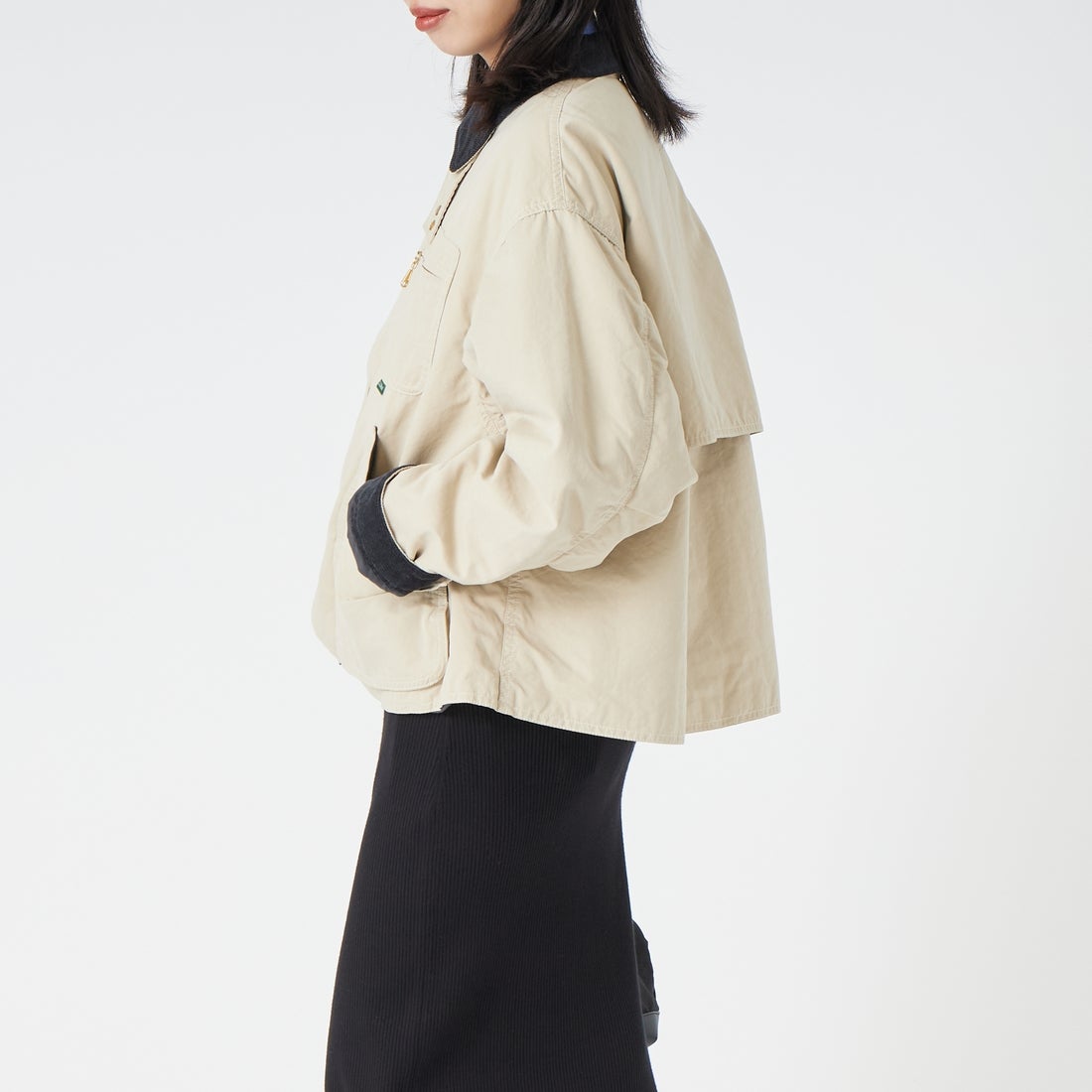 L.L.BEAN [エルエルビーン] ビーンズ フィールド コート インサレーテッド [6575-6140] 71 LT.BEIG &&モデル身長：162cm 着用サイズ：M&&