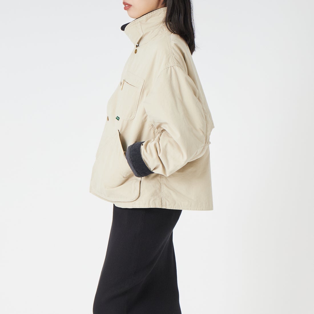 L.L.BEAN [エルエルビーン] ビーンズ フィールド コート インサレーテッド [6575-6140] 71 LT.BEIG &&モデル身長：162cm 着用サイズ：M&&