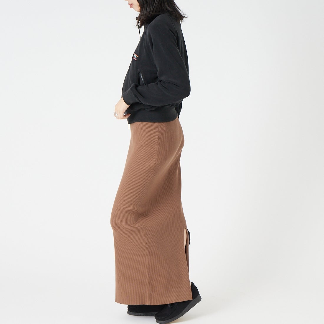 L.L.BEAN [エルエルビーン] フランクフォート フリース ジャケット [6575-6133] 48 NIGHT &&モデル身長：162cm 着用サイズ：M&&