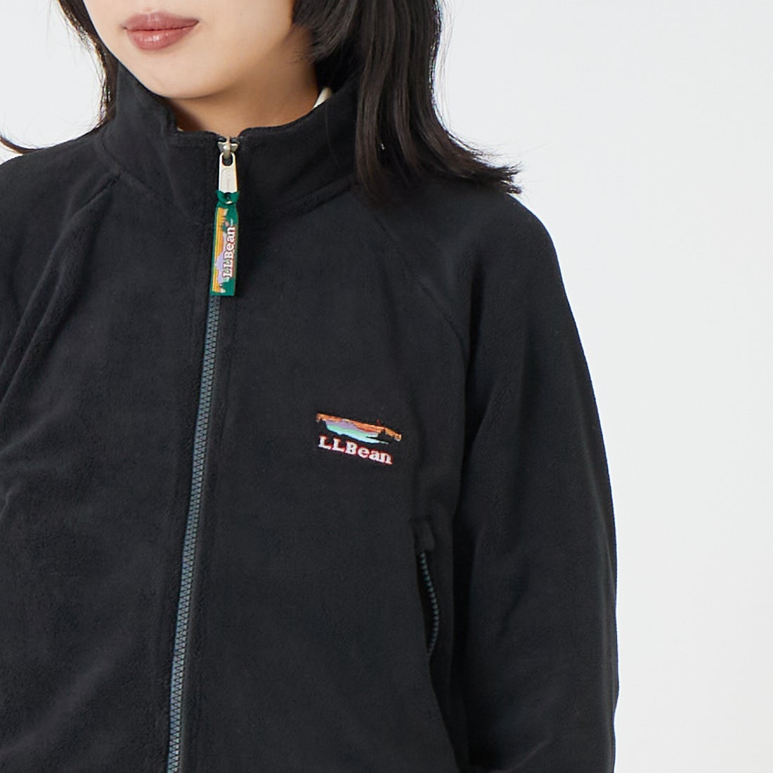 L.L.BEAN [エルエルビーン] フランクフォート フリース ジャケット [6575-6133] 48 NIGHT &&モデル身長：162cm 着用サイズ：M&&