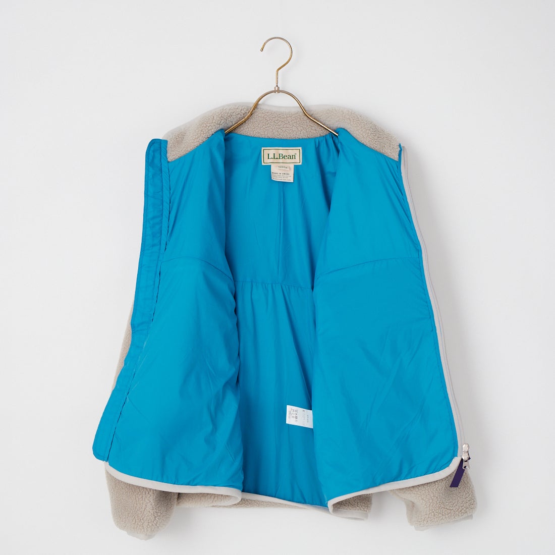 L.L.BEAN [エルエルビーン] トップシャム ボア フリース ジャケット [6575-6135] 69 SILVER