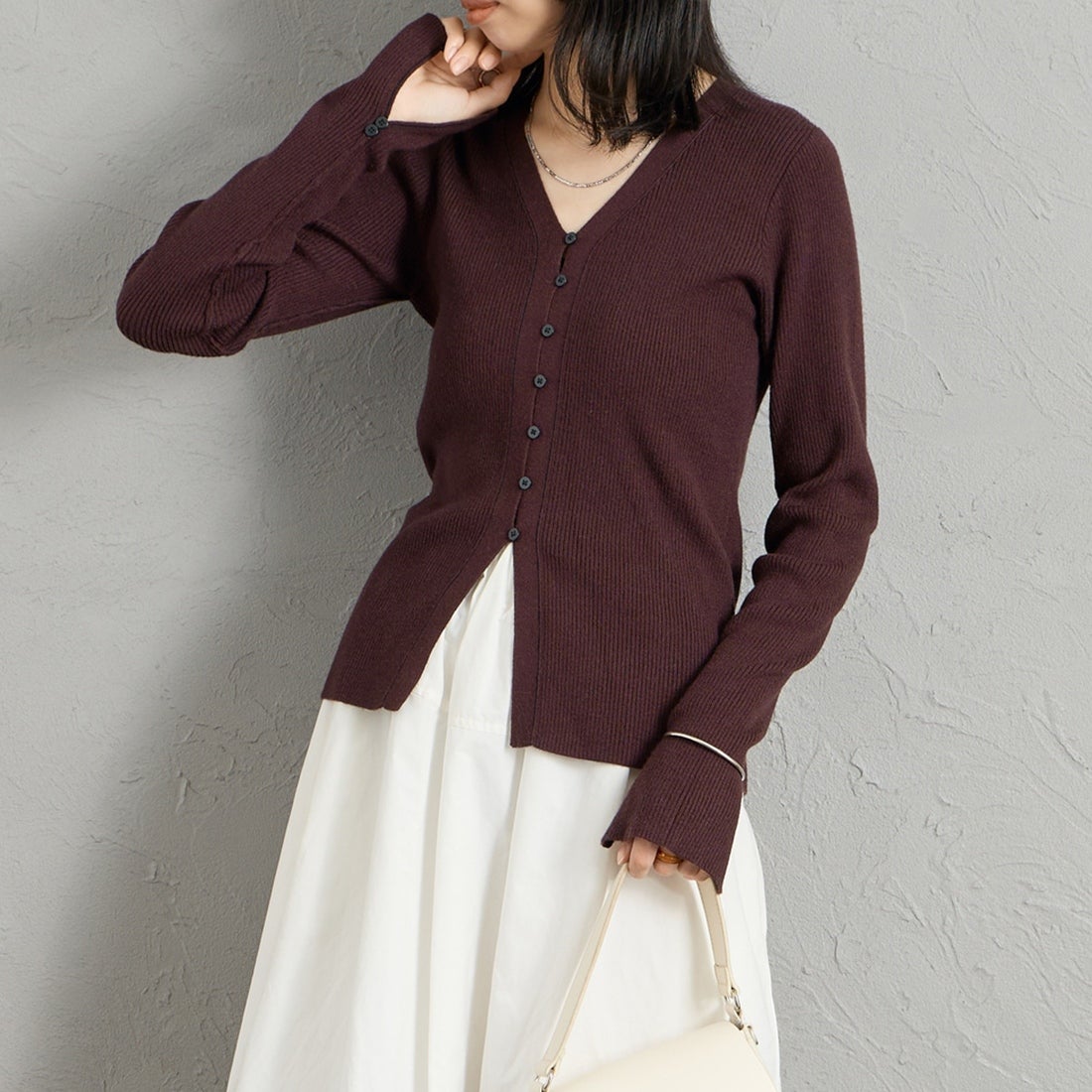 28 BROWN&&モデル身長：162cm 着用サイズ：F&&