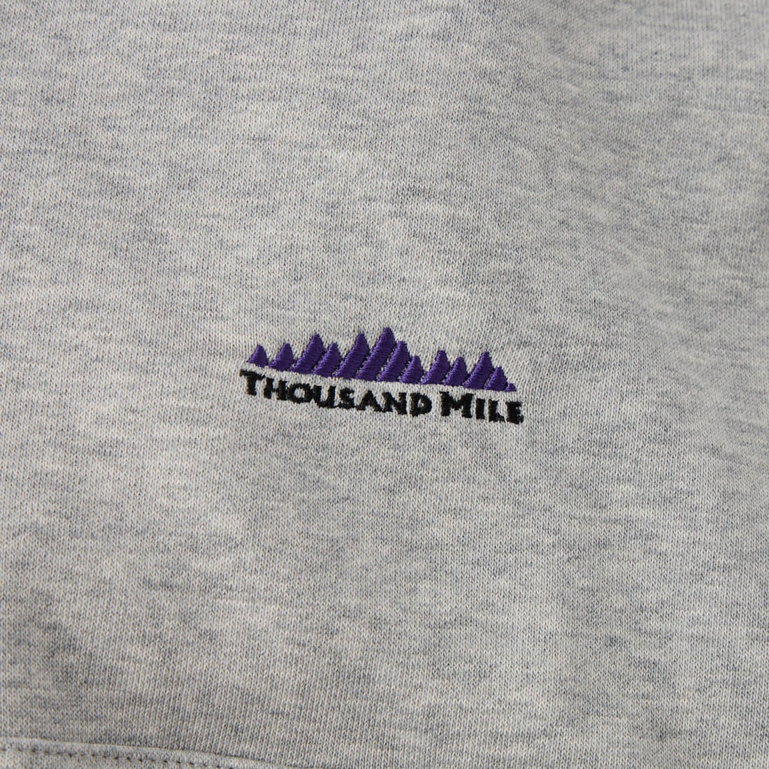 THOUSAND MILE [サウザンド マイル] 裏毛素材ショート丈パーカー [TM262UK00272] 15 TOP GRY