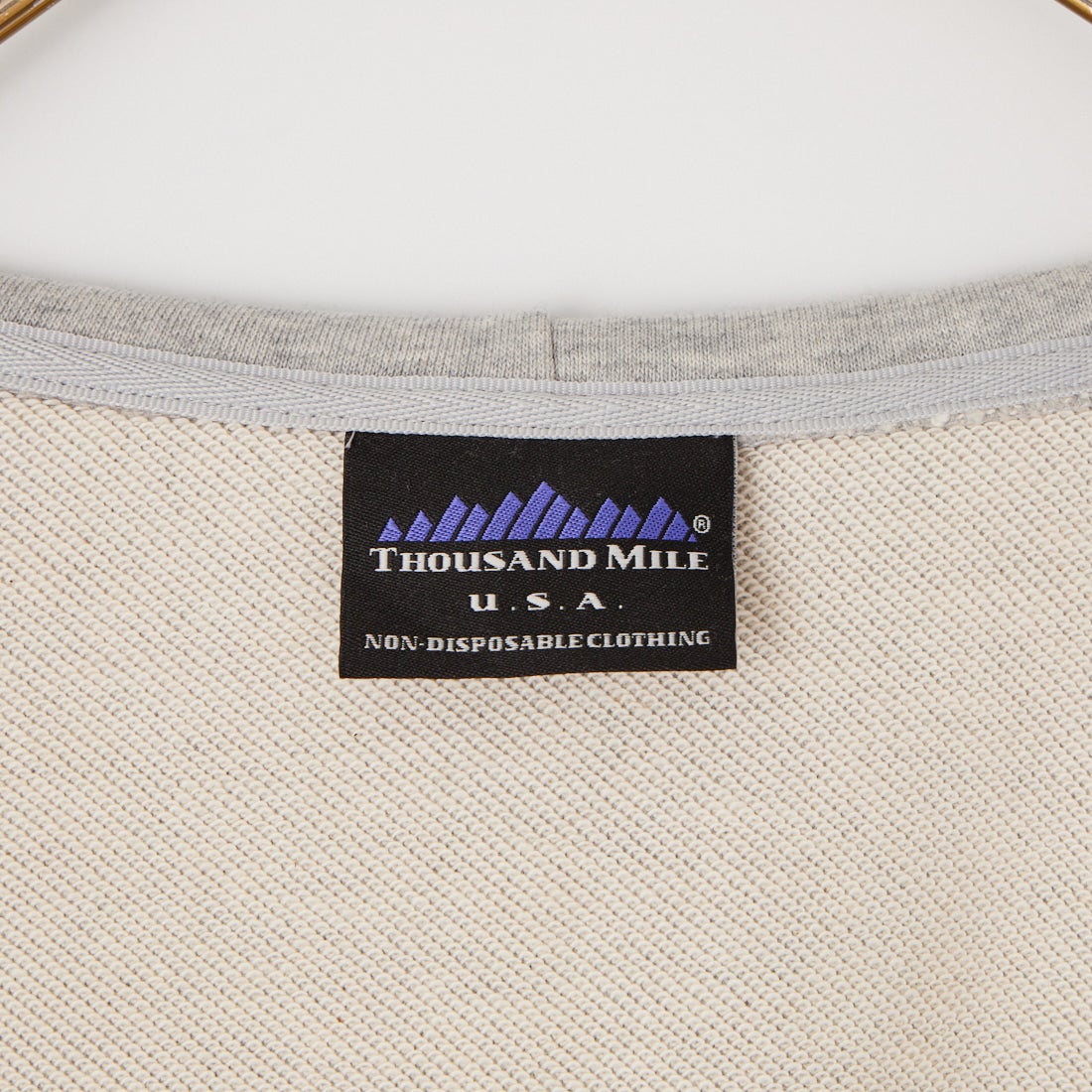 THOUSAND MILE [サウザンド マイル] 裏毛素材ショート丈パーカー [TM262UK00272] 15 TOP GRY