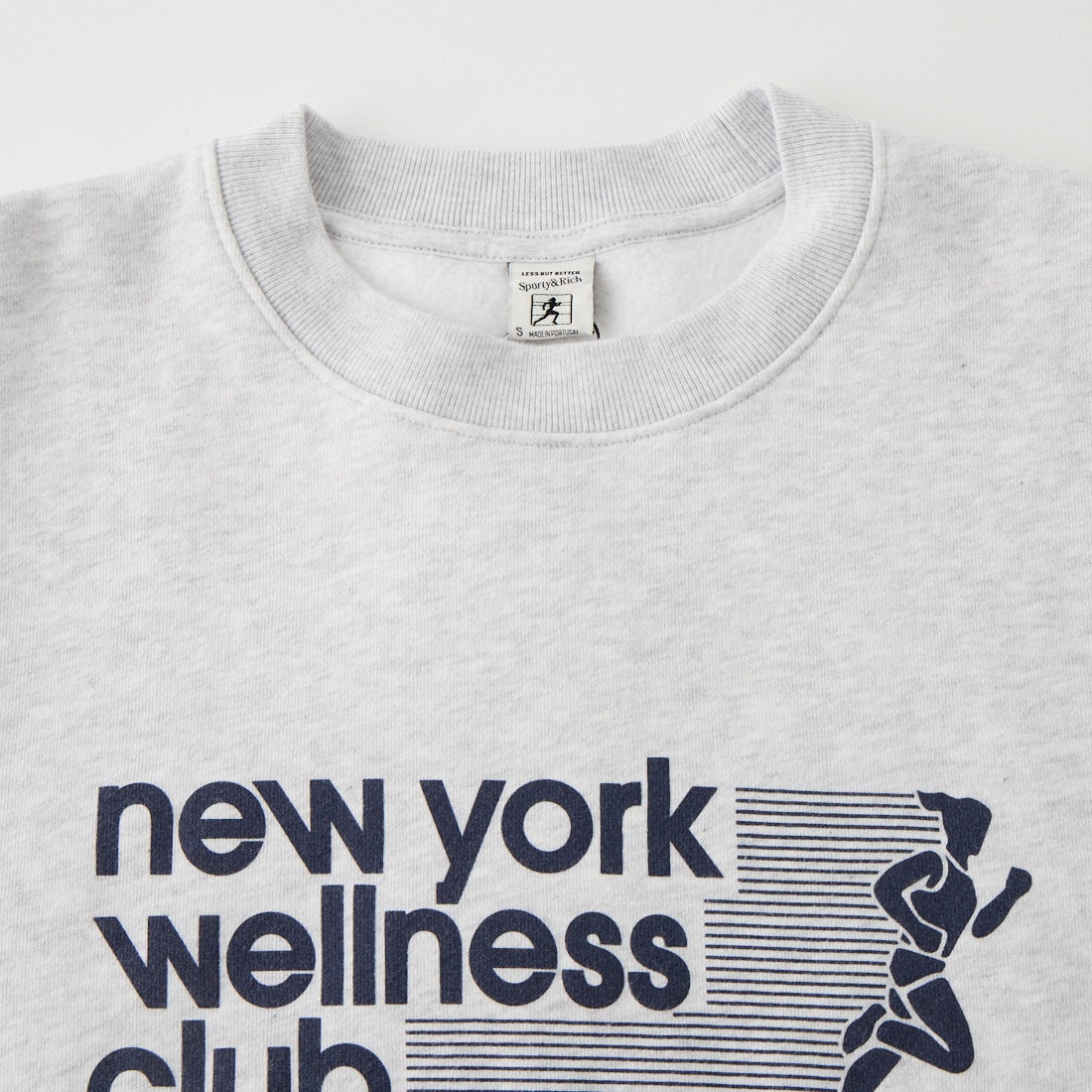 Sporty&Rich [スポーティアンドリッチ] USA wellness club クルーネックスウェット [SR10ST0987-3128] H.GRY L.NV