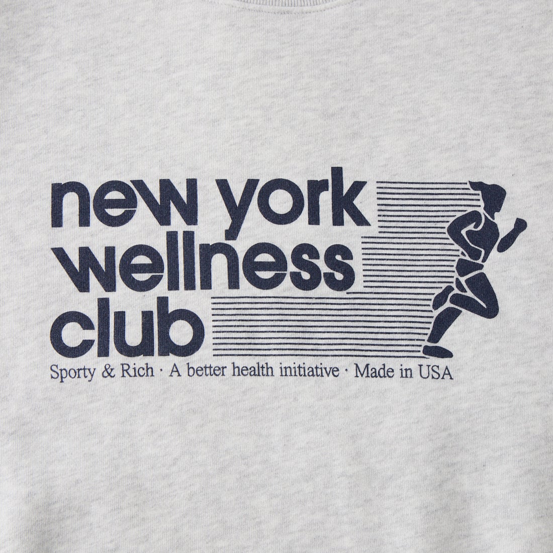 Sporty&Rich [スポーティアンドリッチ] USA wellness club クルーネックスウェット [SR10ST0987-3128] H.GRY L.NV