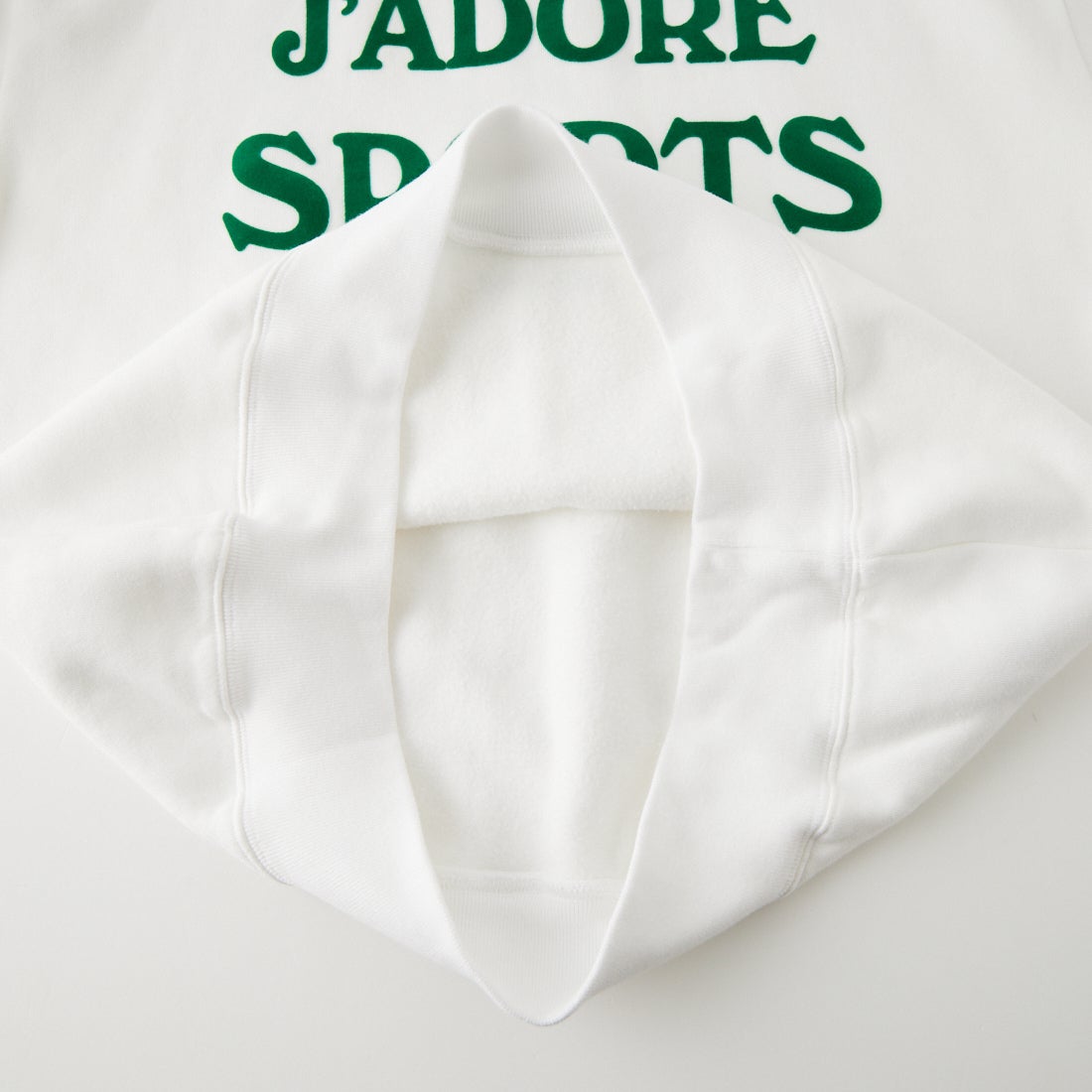 Sporty&Rich [スポーティアンドリッチ] JADORE フロック クルーネックスウェット [SR10ST0987-3702] WHT KELLY