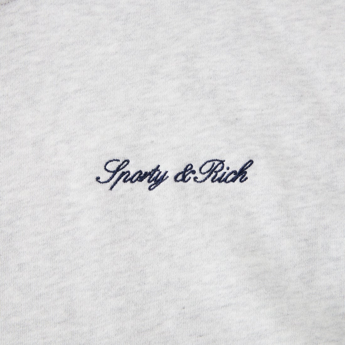 Sporty&Rich [スポーティアンドリッチ] シグネチャーロゴ刺繍 ジップフーディ [SR09ST0947-4326] H.GRY NVY