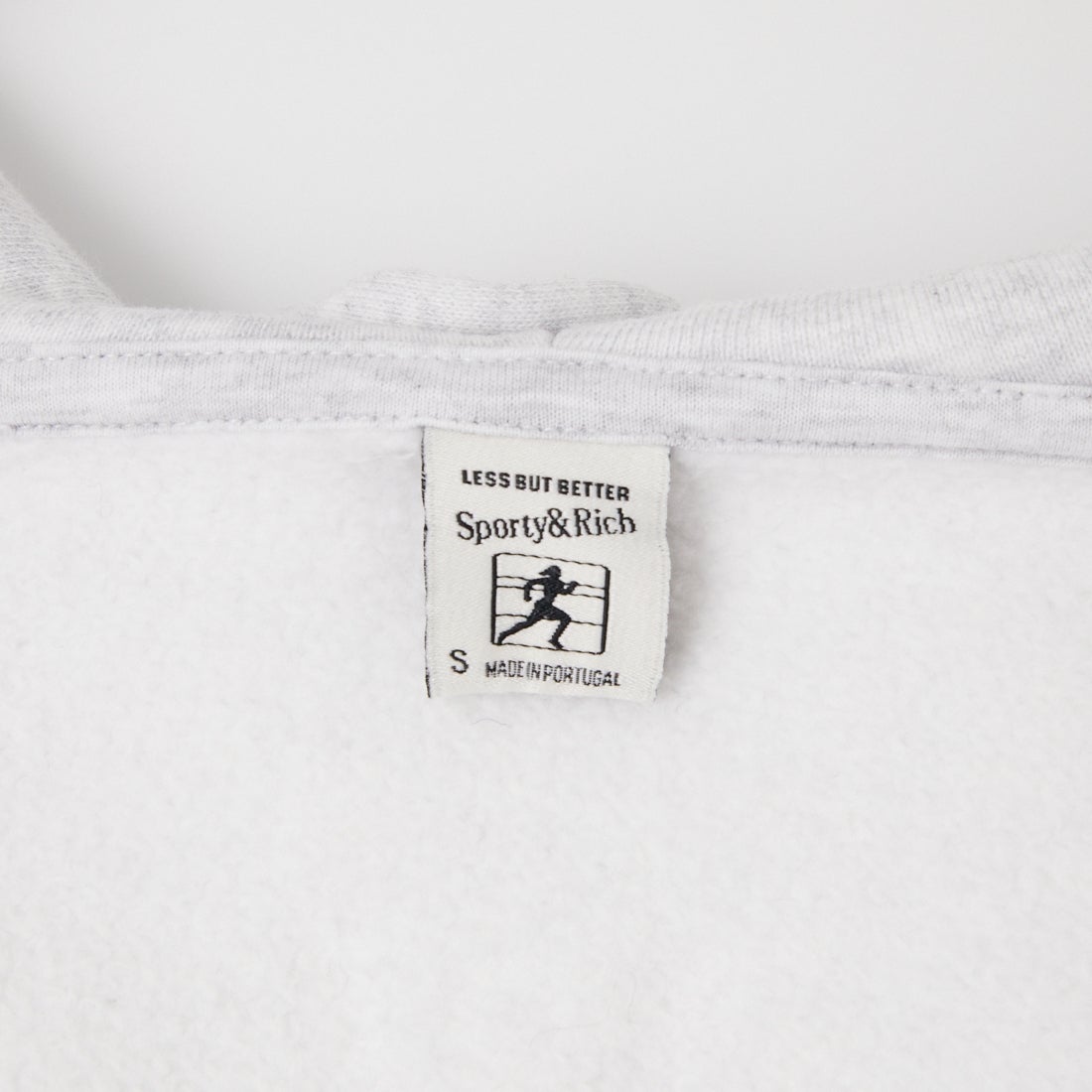 Sporty&Rich [スポーティアンドリッチ] シグネチャーロゴ刺繍 ジップフーディ [SR09ST0947-4326] H.GRY NVY
