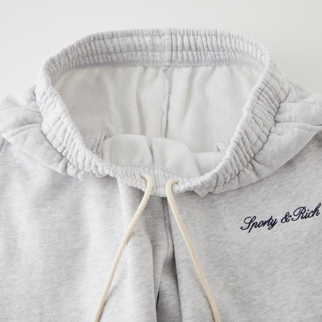 Sporty&Rich [スポーティアンドリッチ] シグネチャーロゴ刺繍 ワイドスウェットパンツ [SR09PA0717-4326] H.GRY NVY