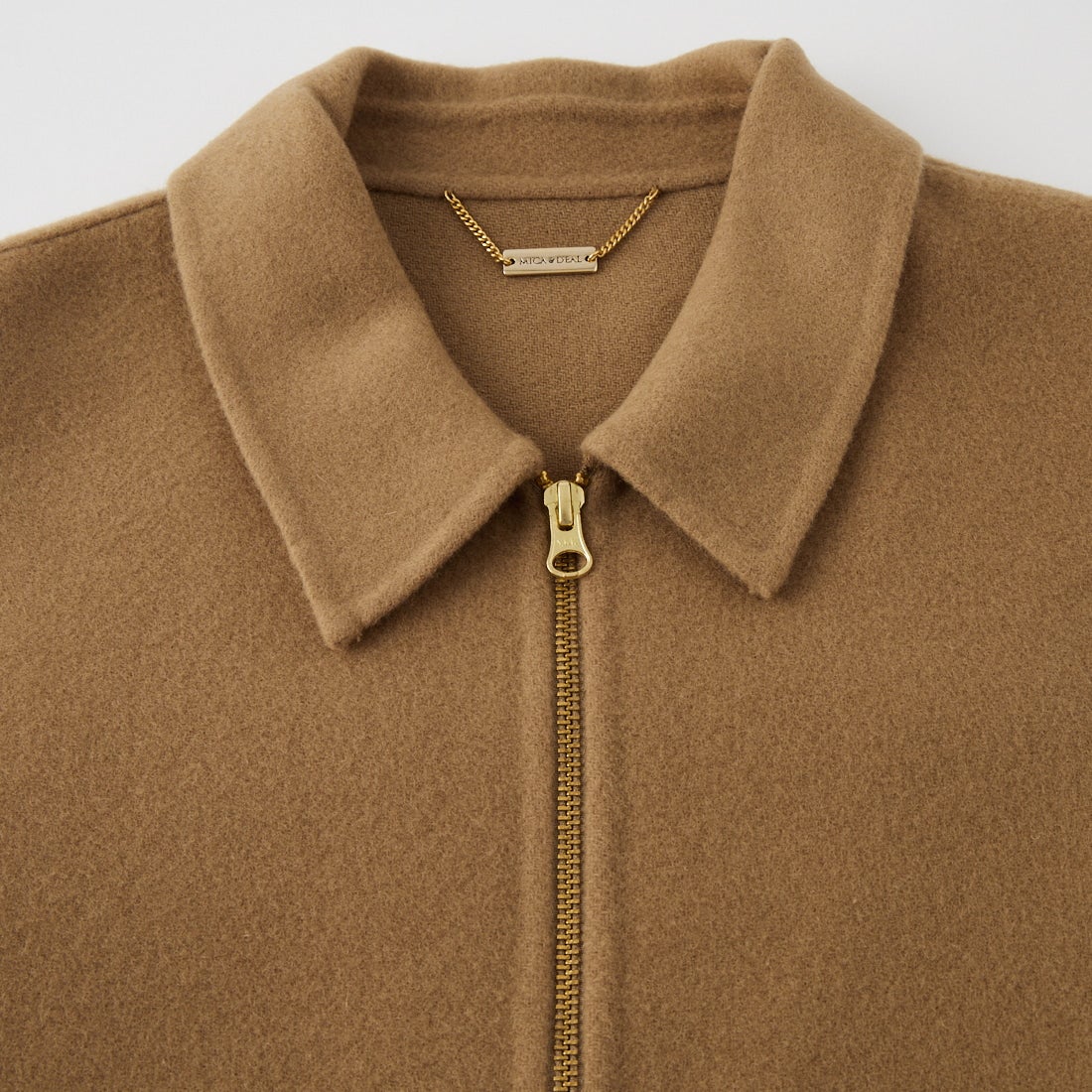 MICA&DEAL [マイカアンドディール] ダブルフェイスジップブルゾン [0126306105] CAMEL