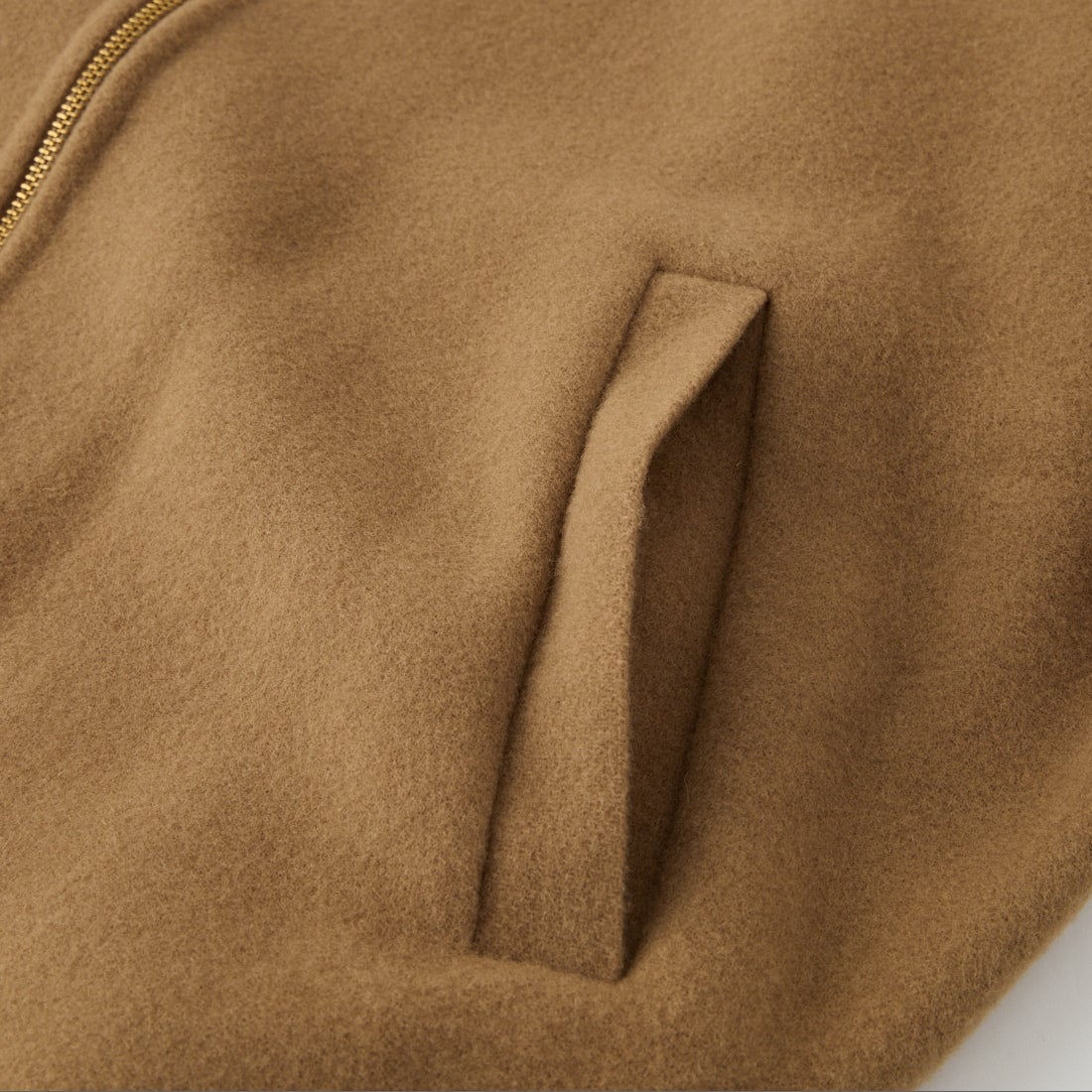 MICA&DEAL [マイカアンドディール] ダブルフェイスジップブルゾン [0126306105] CAMEL