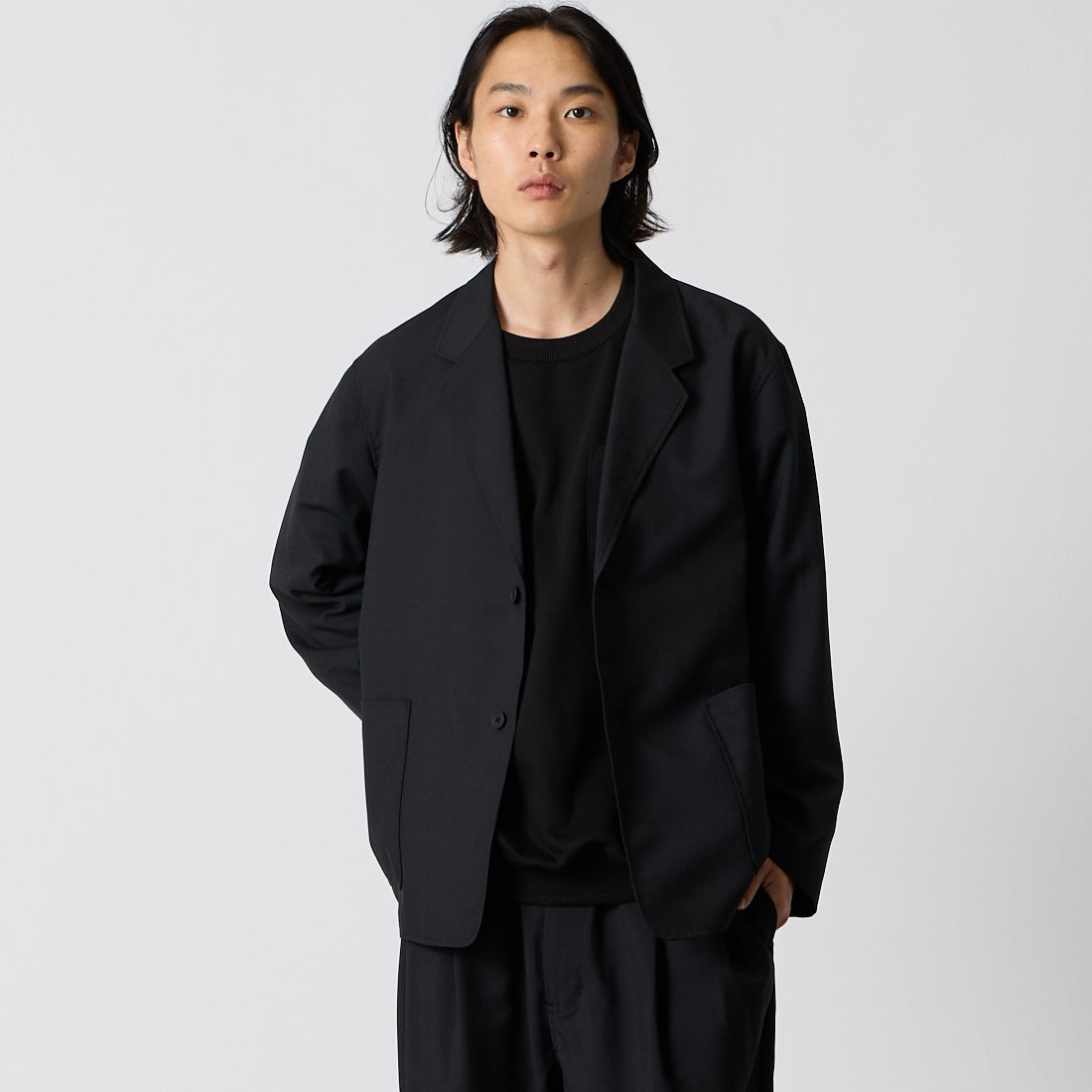 INK BLACK&&モデル身長：175cm 着用サイズ：46&&