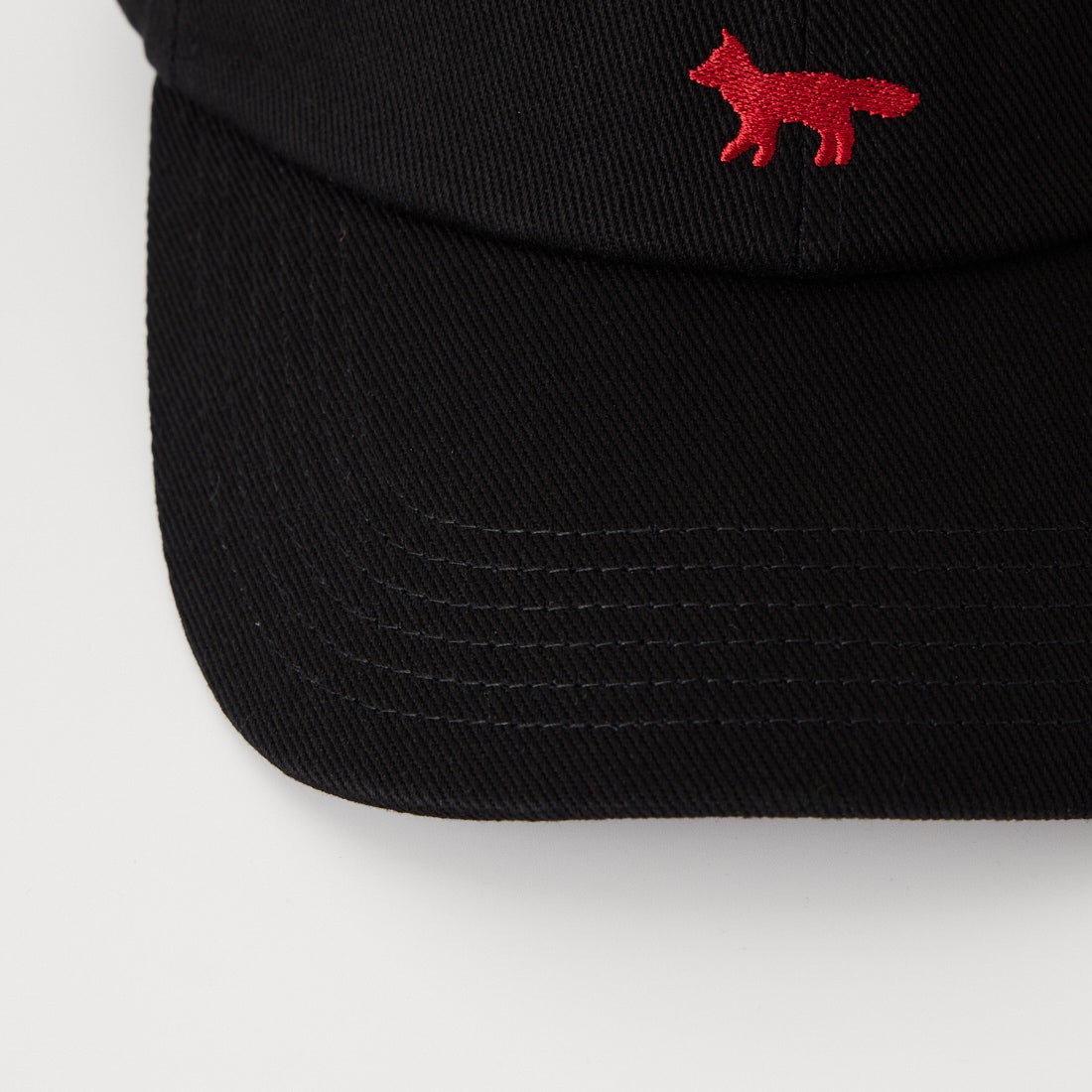 MAISON KITSUNE [メゾン キツネ] プロフィール フォックス キャップ [MRUAH04WW0096] P199 BLACK
