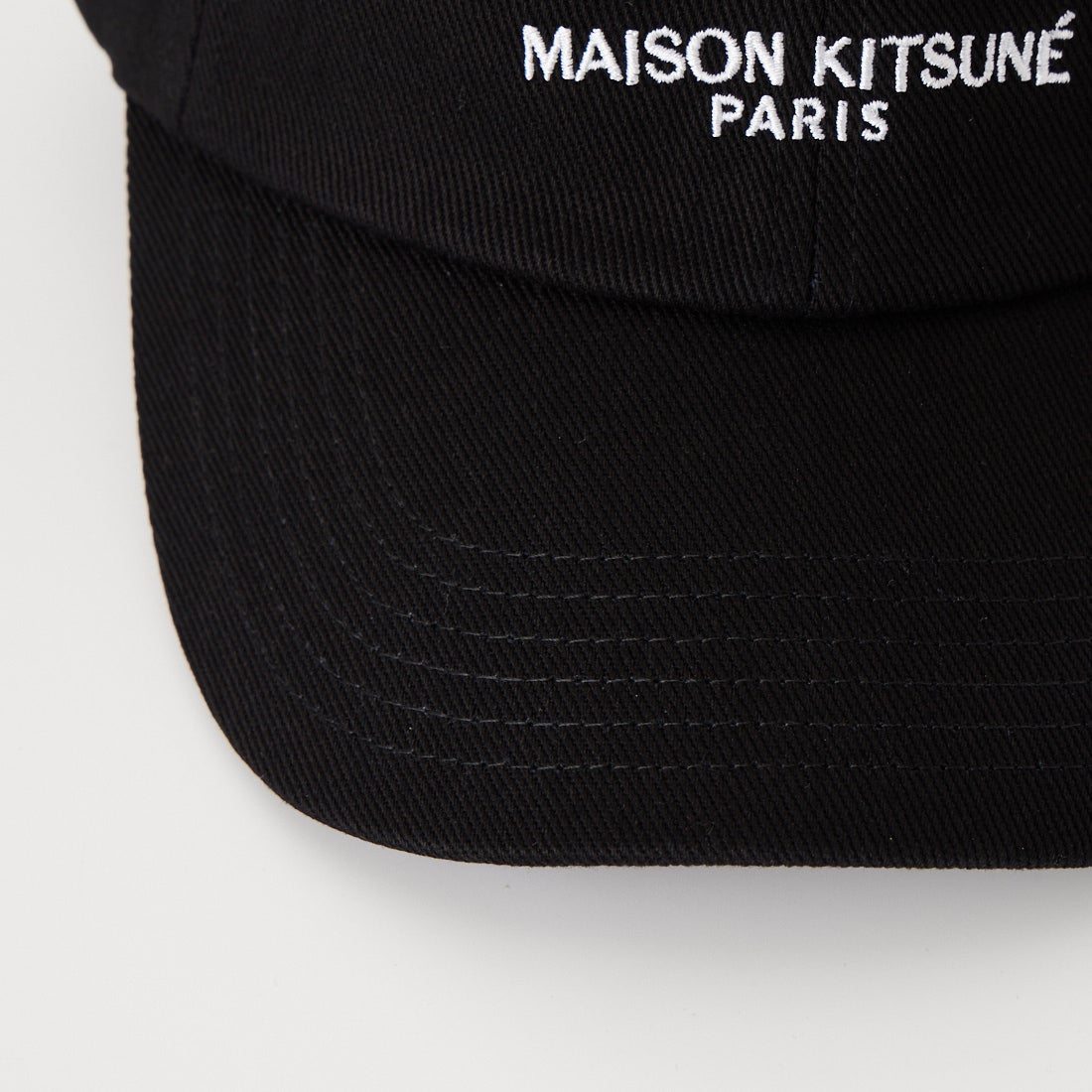 MAISON KITSUNE [メゾン キツネ] MAISON KITSUNE PARIS キャップ [MRUAH07WW0096] P199 BLACK
