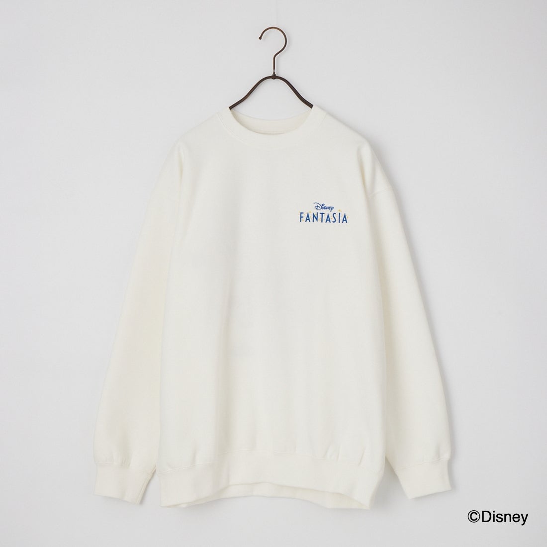 AntiBal × Disney [アンティバル × ディズニー] ファンタジア / 裏起毛刺繍トレーナー [264AN1TR255] WHT