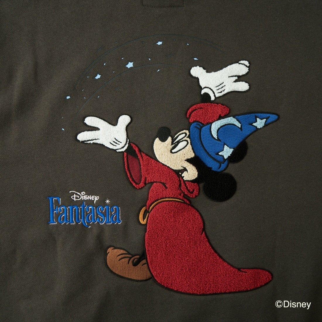 AntiBal × Disney [アンティバル × ディズニー] ファンタジア / 裏起毛刺繍パーカー [264AN1PK135] GRY