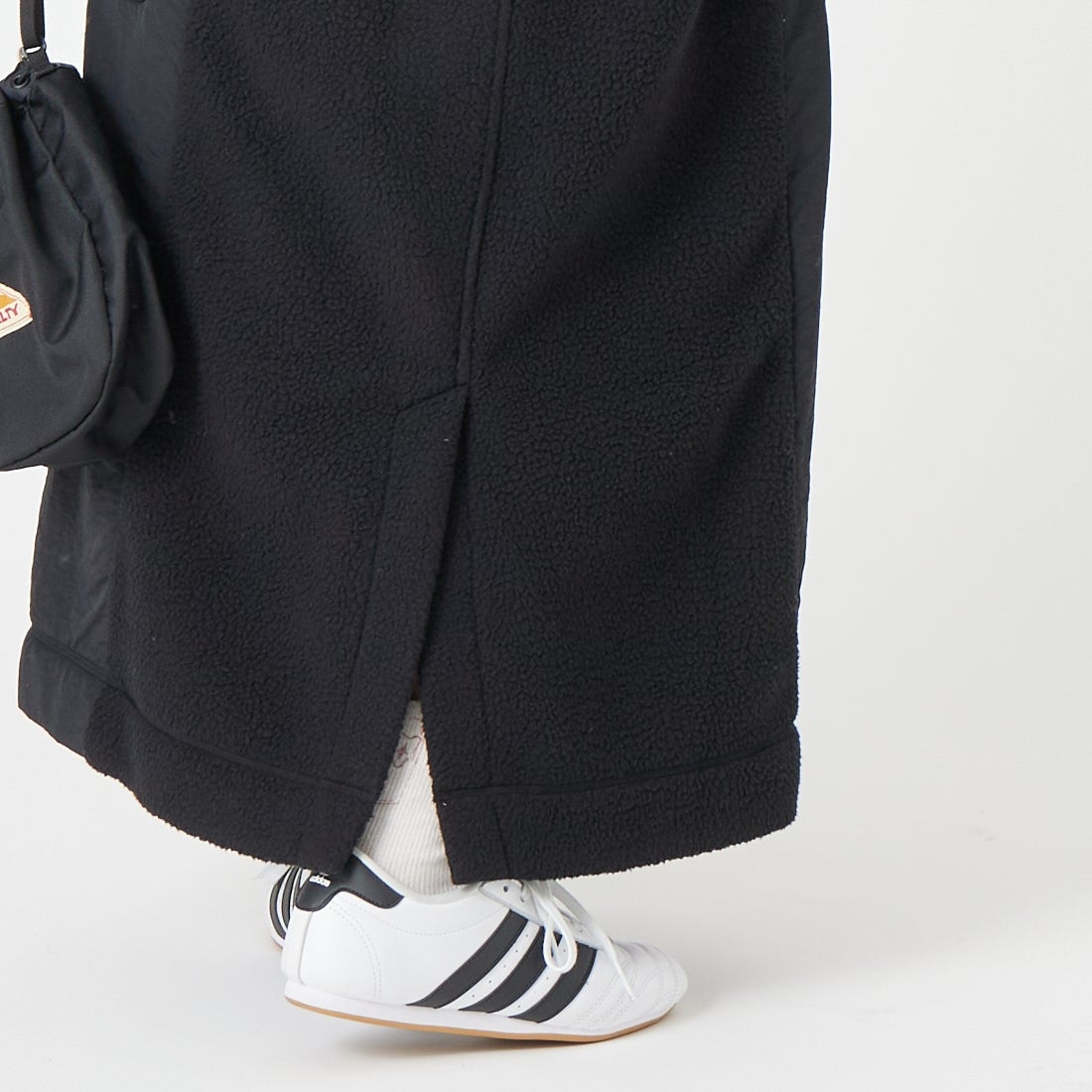 Marmot [マーモット] アルゴンフリーススカート [MTFW26WFL059] BLACK &&モデル身長：162cm 着用サイズ：M&&