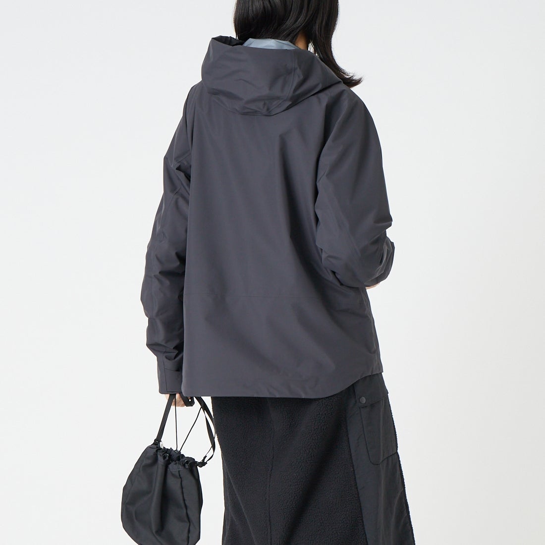 Marmot [マーモット] ゴアテックス フレイジャケット [MTSS26MRN001] BLACK &&モデル身長：162cm 着用サイズ：S&&