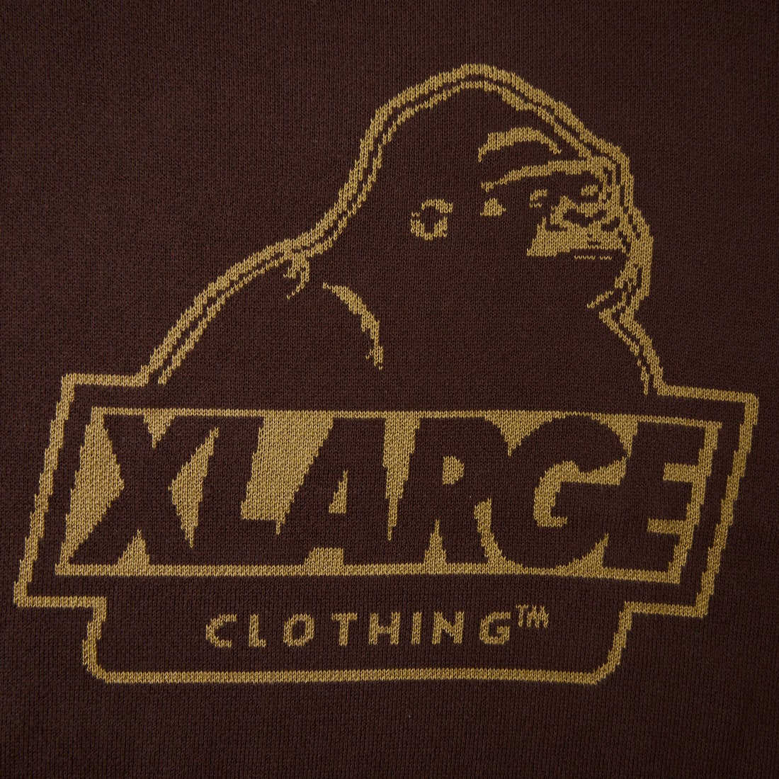 XLARGE [エクストララージ] OGロゴクルーネックセーター [101263015001] BROWN